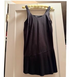 SPANX Black Pleated Mini Tennis Sport Dress